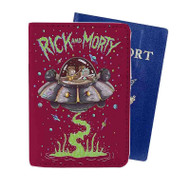 Onyourcases Rick and Morty Art Custom Passport Wallet Case With Credit Card Holder Top Awesome Personalized PU Leather Travel Trip Vacation Baggage Cover