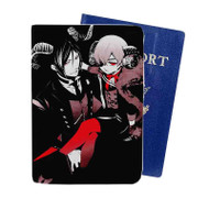 Onyourcases Sebastian Black Butler and Ciel Custom Passport Wallet Case With Credit Card Holder Top Awesome Personalized PU Leather Travel Trip Vacation Baggage Cover
