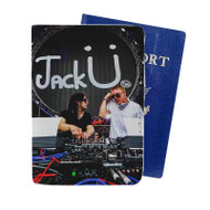 Onyourcases Skrillex and Diplo Project Jack Art Custom Passport Wallet Case With Credit Card Holder Top Awesome Personalized PU Leather Travel Trip Vacation Baggage Cover