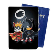 Onyourcases Sonic Batman and Robin Custom Passport Wallet Case With Credit Card Holder Top Awesome Personalized PU Leather Travel Trip Vacation Baggage Cover