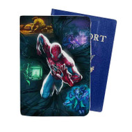Onyourcases Spiderman Running Custom Passport Wallet Case With Credit Card Holder Top Awesome Personalized PU Leather Travel Trip Vacation Baggage Cover