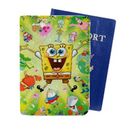 Onyourcases Spongebob Squarepants New Custom Passport Wallet Case With Credit Card Holder Top Awesome Personalized PU Leather Travel Trip Vacation Baggage Cover
