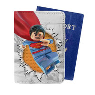 Onyourcases Superman Lego Custom Passport Wallet Case With Credit Card Holder Top Awesome Personalized PU Leather Travel Trip Vacation Baggage Cover