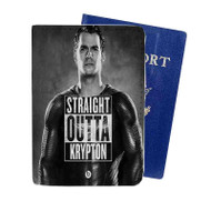 Onyourcases Superman Straight out of Krypton Custom Passport Wallet Case With Credit Card Holder Top Awesome Personalized PU Leather Travel Trip Vacation Baggage Cover