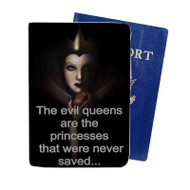 Onyourcases The Evil Queen Disney Princess Custom Passport Wallet Case With Credit Card Holder Top Awesome Personalized PU Leather Travel Trip Vacation Baggage Cover