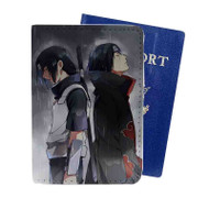 Onyourcases Uchiha Sasuke and Itachi Naruto Shippuden Custom Passport Wallet Case With Credit Card Holder Top Awesome Personalized PU Leather Travel Trip Vacation Baggage Cover