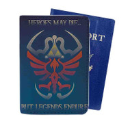 Onyourcases Zelda Heroes May Die Custom Passport Wallet Case With Credit Card Holder Top Awesome Personalized PU Leather Travel Trip Vacation Baggage Cover