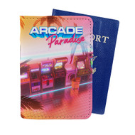 Onyourcases Arcade Paradise Custom Passport Wallet Case With Credit Card Holder Awesome Personalized PU Leather Top Travel Trip Vacation Baggage Cover