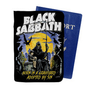 Onyourcases Black Sabbath Born In Graveyard Custom Passport Wallet Case With Credit Card Holder Awesome Personalized PU Leather Top Travel Trip Vacation Baggage Cover