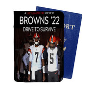 Onyourcases Cleveland Browns NFL 2022 Custom Passport Wallet Case With Credit Card Holder Awesome Personalized PU Leather Top Travel Trip Vacation Baggage Cover