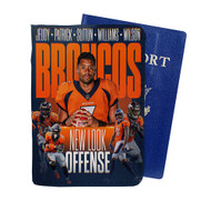 Onyourcases Denver Broncos NFL 2022 Custom Passport Wallet Case With Credit Card Holder Awesome Personalized PU Leather Top Travel Trip Vacation Baggage Cover