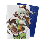 Onyourcases High Elf Archer Goblin Slayer Custom Passport Wallet Case With Credit Card Holder Awesome Personalized PU Leather Top Travel Trip Vacation Baggage Cover