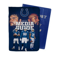 Onyourcases Indianapolis Colts NFL 2022 Custom Passport Wallet Case With Credit Card Holder Awesome Personalized PU Leather Top Travel Trip Vacation Baggage Cover