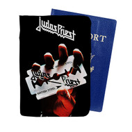 Onyourcases Judas Priest British Steel Custom Passport Wallet Case With Credit Card Holder Awesome Personalized PU Leather Top Travel Trip Vacation Baggage Cover