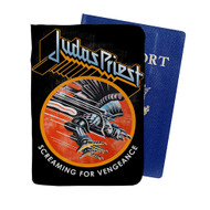 Onyourcases Judas Priest Screaming For Vengeance Custom Passport Wallet Case With Credit Card Holder Awesome Personalized PU Leather Top Travel Trip Vacation Baggage Cover