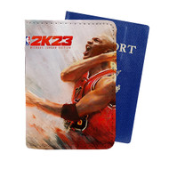 Onyourcases NBA 2k23 Michael Jordan Custom Passport Wallet Case With Credit Card Holder Awesome Personalized PU Leather Top Travel Trip Vacation Baggage Cover