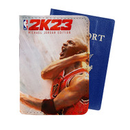 Onyourcases NBA 2 K23 Michael Jordan Edition Custom Passport Wallet Case With Credit Card Holder Awesome Personalized PU Leather Top Travel Trip Vacation Baggage Cover