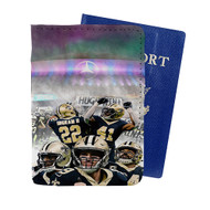 Onyourcases New Orleans Saints NFL 2022 Custom Passport Wallet Case With Credit Card Holder Awesome Personalized PU Leather Top Travel Trip Vacation Baggage Cover