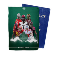 Onyourcases New York Jets NFL 2022 Custom Passport Wallet Case With Credit Card Holder Awesome Personalized PU Leather Top Travel Trip Vacation Baggage Cover