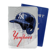 Onyourcases New York Yankees jpeg Custom Passport Wallet Case With Credit Card Holder Awesome Personalized PU Leather Top Travel Trip Vacation Baggage Cover