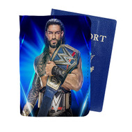 Onyourcases Roman Reigns WWE Wrestle Mania Custom Passport Wallet Case With Credit Card Holder Awesome Personalized PU Leather Top Travel Trip Vacation Baggage Cover