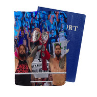 Onyourcases The Usos WWE Wrestle Mania Custom Passport Wallet Case With Credit Card Holder Awesome Personalized PU Leather Top Travel Trip Vacation Baggage Cover