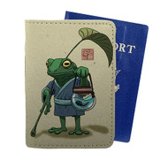 Onyourcases A Frog and His Son Custom Passport Wallet Case With Credit Card Holder Awesome Personalized PU Leather Travel Trip Top Vacation Baggage Cover