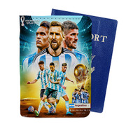Onyourcases Argentina World Cup 2022 Custom Passport Wallet Case With Credit Card Holder Awesome Personalized PU Leather Travel Trip Top Vacation Baggage Cover