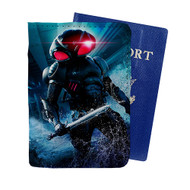 Onyourcases Black Manta Aquaman 2 Custom Passport Wallet Case With Credit Card Holder Awesome Personalized PU Leather Travel Trip Top Vacation Baggage Cover