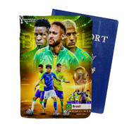 Onyourcases Brazil World Cup 2022 Custom Passport Wallet Case With Credit Card Holder Awesome Personalized PU Leather Travel Trip Top Vacation Baggage Cover
