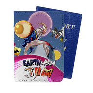 Onyourcases Earthworm Jim Custom Passport Wallet Case With Credit Card Holder Awesome Personalized PU Leather Travel Trip Top Vacation Baggage Cover