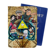 Onyourcases Gravity Falls Bill Cipher And Friends Custom Passport Wallet Case With Credit Card Holder Awesome Personalized PU Leather Travel Trip Top Vacation Baggage Cover