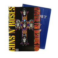 Onyourcases Guns N Roses Appetite for Destruction 1987 Custom Passport Wallet Case With Credit Card Holder Awesome Personalized PU Leather Travel Trip Top Vacation Baggage Cover