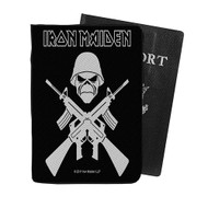 Onyourcases Iron Maiden A Matter of Life and Death Flag Custom Passport Wallet Case With Credit Card Holder Awesome Personalized PU Leather Travel Trip Top Vacation Baggage Cover