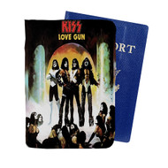 Onyourcases Kiss Love Gun 1977 Custom Passport Wallet Case With Credit Card Holder Awesome Personalized PU Leather Travel Trip Top Vacation Baggage Cover