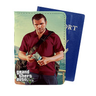 Onyourcases Michael De Santa Grand Theft Auto V Custom Passport Wallet Case With Credit Card Holder Awesome Personalized PU Leather Travel Trip Top Vacation Baggage Cover