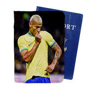 Onyourcases Richarlison Brazil World Cup 2022 Custom Passport Wallet Case With Credit Card Holder Awesome Personalized PU Leather Travel Trip Top Vacation Baggage Cover