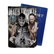 Onyourcases Death Triangle AEW Custom Passport Wallet Case With Credit Card Holder Awesome Personalized PU Leather Travel Trip Vacation Top Baggage Cover