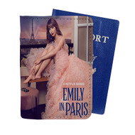 Onyourcases Emily in Paris Custom Passport Wallet Case With Credit Card Holder Awesome Personalized PU Leather Travel Trip Vacation Top Baggage Cover
