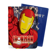 Onyourcases Iron Man Armored Adventures Custom Passport Wallet Case With Credit Card Holder Awesome Personalized PU Leather Travel Trip Vacation Top Baggage Cover