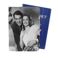 Onyourcases James Stewart and Donna Reed Custom Passport Wallet Case With Credit Card Holder Awesome Personalized PU Leather Travel Trip Vacation Top Baggage Cover