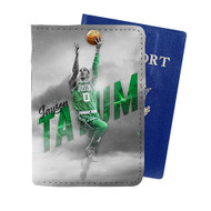 Onyourcases Jayson Tatum Boston Celtics Custom Passport Wallet Case With Credit Card Holder Awesome Personalized PU Leather Travel Trip Vacation Top Baggage Cover