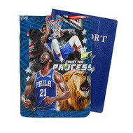 Onyourcases Joel Embiid Philadelphia 76ers Custom Passport Wallet Case With Credit Card Holder Awesome Personalized PU Leather Travel Trip Vacation Top Baggage Cover