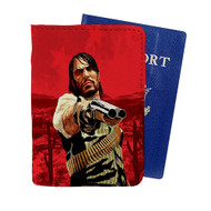 Onyourcases John Marston Red Dead Custom Passport Wallet Case With Credit Card Holder Awesome Personalized PU Leather Travel Trip Vacation Top Baggage Cover