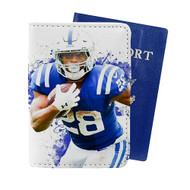 Onyourcases Jonathan Taylor Indianapolis Colts Custom Passport Wallet Case With Credit Card Holder Awesome Personalized PU Leather Travel Trip Vacation Top Baggage Cover
