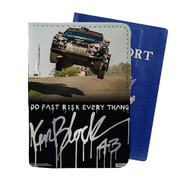 Onyourcases Ken Block Go Fast Risk Every Thang Custom Passport Wallet Case With Credit Card Holder Awesome Personalized PU Leather Travel Trip Vacation Top Baggage Cover