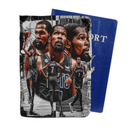 Onyourcases Kevin Durant Brooklyn Nets Custom Passport Wallet Case With Credit Card Holder Awesome Personalized PU Leather Travel Trip Vacation Top Baggage Cover