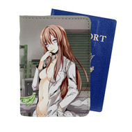 Onyourcases Kurisu Makise Custom Passport Wallet Case With Credit Card Holder Awesome Personalized PU Leather Travel Trip Vacation Top Baggage Cover