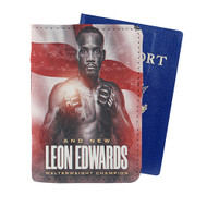Onyourcases Leon Edwards UFC Custom Passport Wallet Case With Credit Card Holder Awesome Personalized PU Leather Travel Trip Vacation Top Baggage Cover