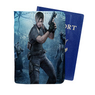 Onyourcases Leon S Kennedy Resident Evil Custom Passport Wallet Case With Credit Card Holder Awesome Personalized PU Leather Travel Trip Vacation Top Baggage Cover